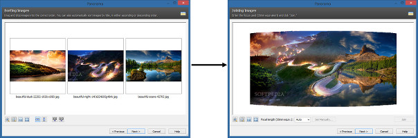 Showing an example of blended images in Zoner Photo Studio
